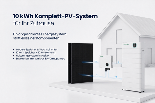 PVSTAR 10kW Komplettsystem – Hybrid-Solaranlage mit Speicher