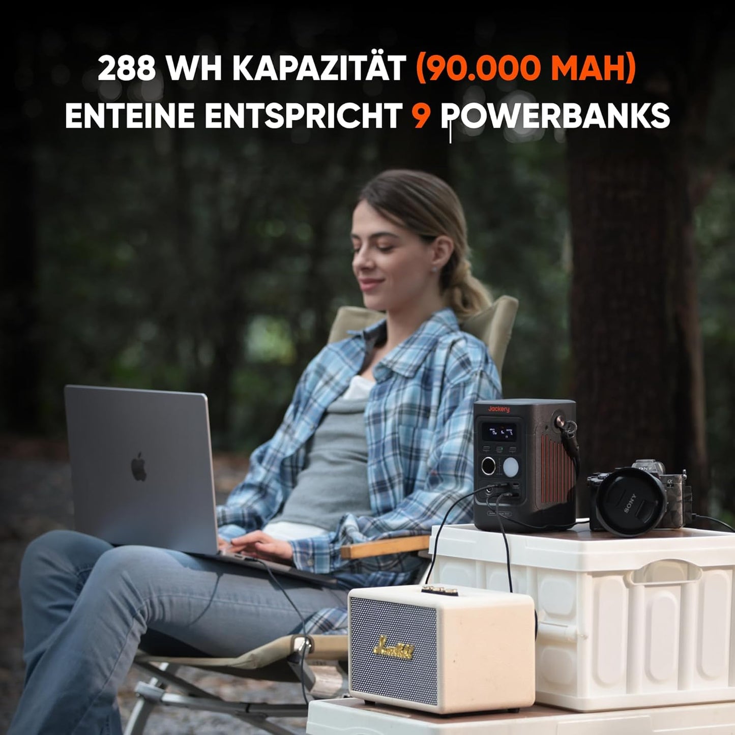 Jackery Explorer 300D - Kompakte DC-Powerstation (288 Wh, 300 W)