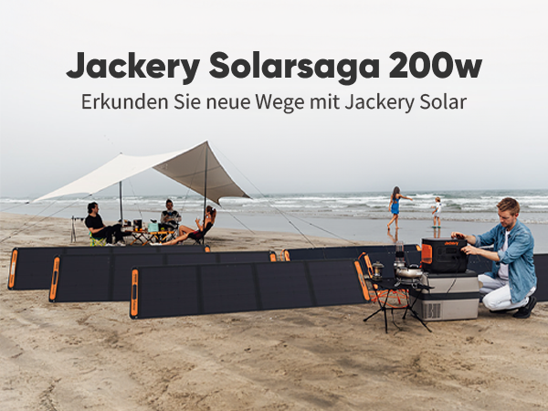 Jackery SolarSaga 200 – Faltbares Solarpanel (200 W)