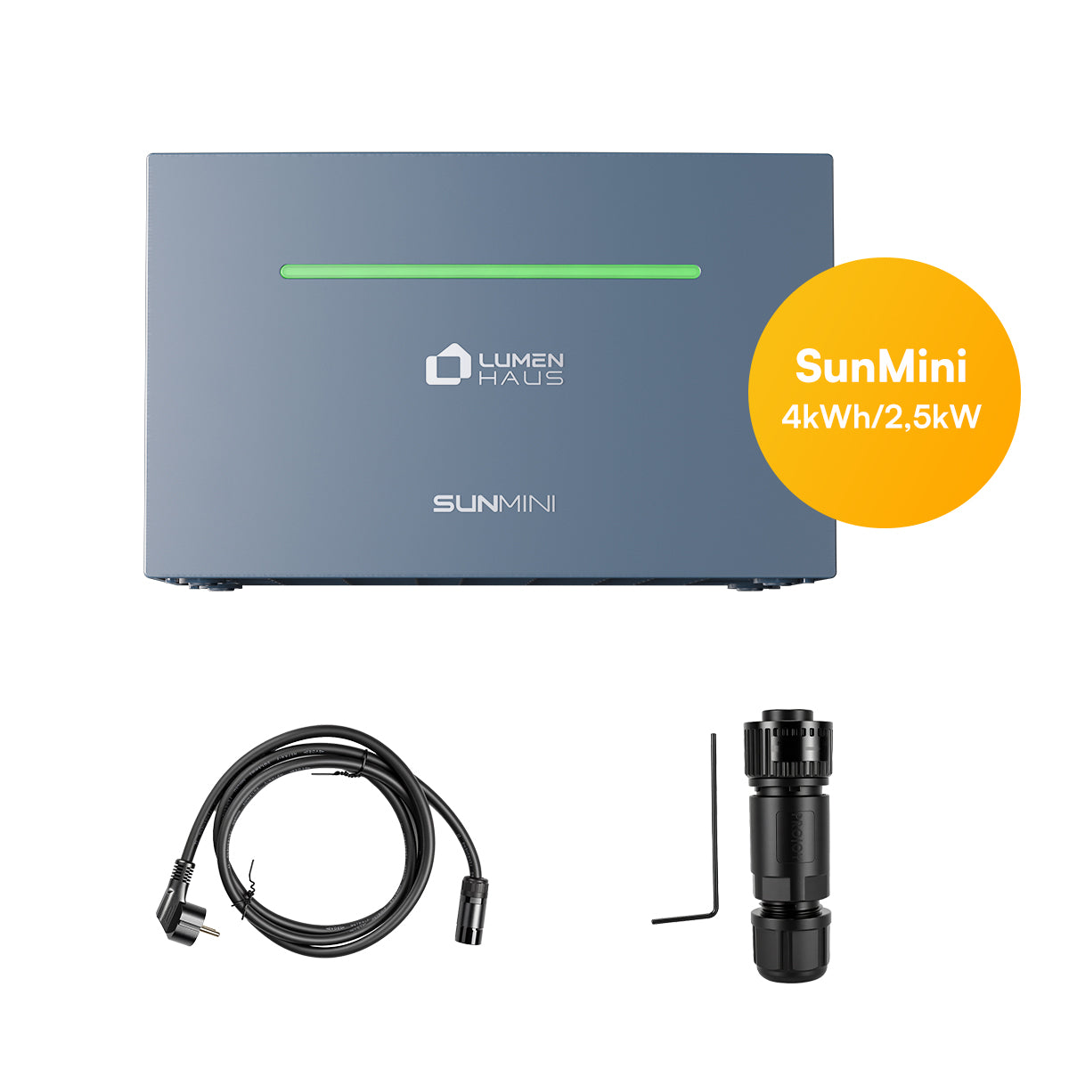 LumenHaus SunMini – Balkonkraftwerk-Speichersystem (4 kWh, 2.500 W)