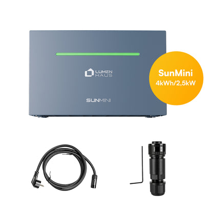 LumenHaus SunMini – Balkonkraftwerk-Speichersystem (4 kWh, 2.500 W)