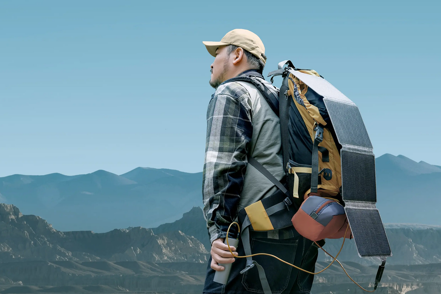 GENDOME Solar Power Bundle – Micro × Solar – 15000mAh LiFePO4 Powerbank mit 36W Solarpanel