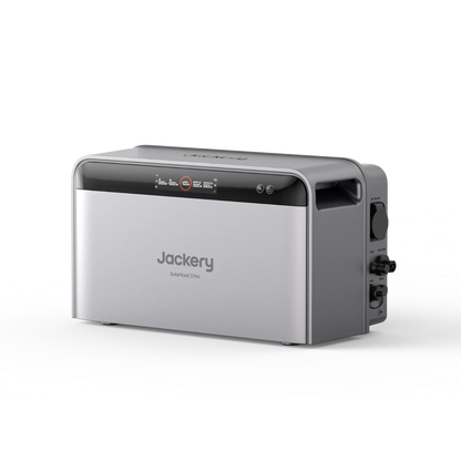 Jackery SolarVault 3 Pro Heimspeicher von der rechten Seite mit Anschlüssen