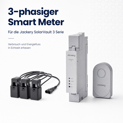 Jackery Smart Meter 3P für dreiphasige Energiemessung mit der SolarVault 3 Serie