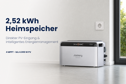 Jackery SolarVault 3 Pro 2,52 kWh Heimspeicher mit vier MPPT und direktem PV-Eingang
