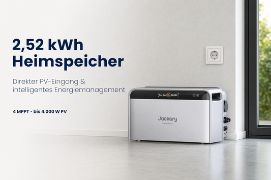 Jackery SolarVault 3 Pro 2,52 kWh Heimspeicher mit vier MPPT und direktem PV-Eingang
